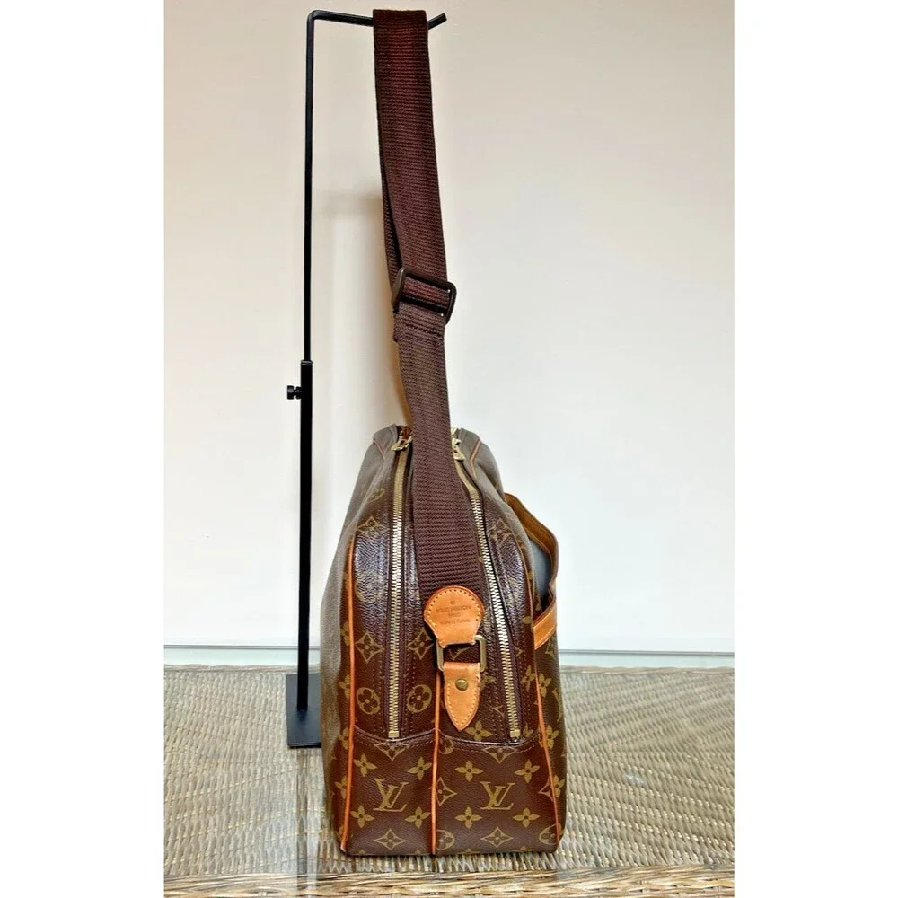 Louis Vuitton Monogram Reporter PM Bag Brown Coated Canvas  SP0054 May 2004